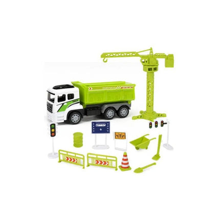 Camión De Construcción Con Accesorios Verde Ty372941a Verde