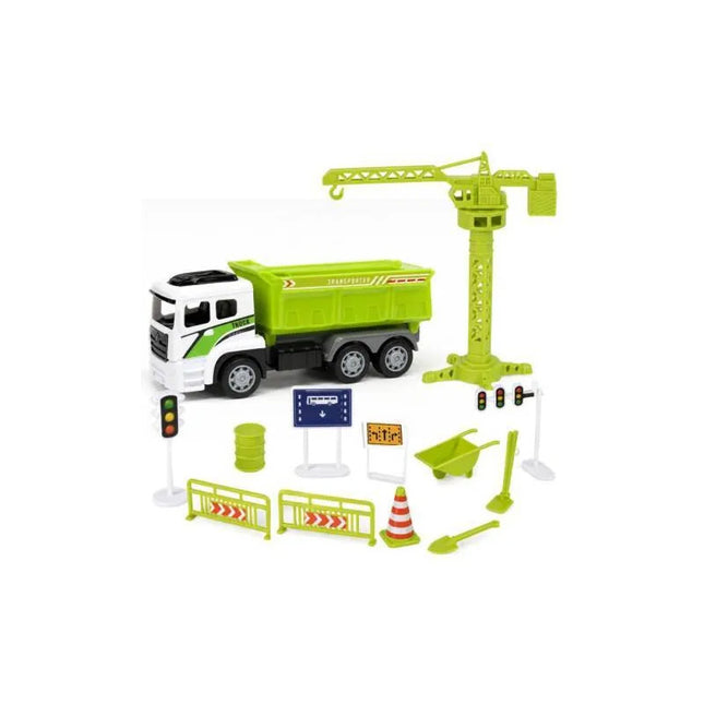 Camión De Construcción Con Accesorios Verde Ty372941a Verde