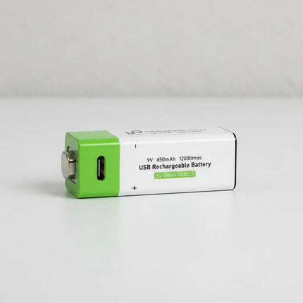 Bateria Pila 9v Recargable Usb 650mah Pack X2 + Cable Usb-c