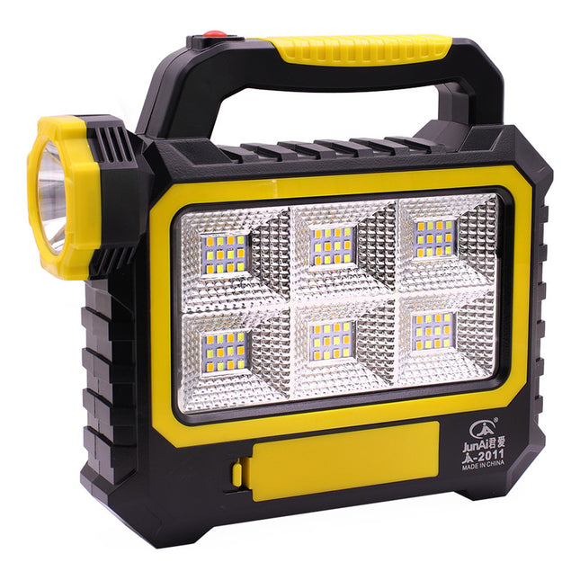 Foco Linterna Recargable + Luz Emergencia Blanco Negro Y Celeste