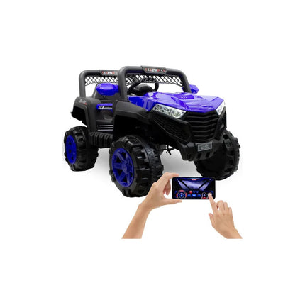 Auto Jeep Batería Luz Usb Mp3 Con Control App Celular V