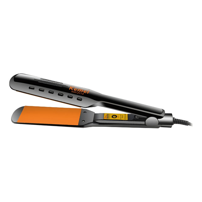 Plancha Alisador Planchita Kemei De Pelo 35w Negro