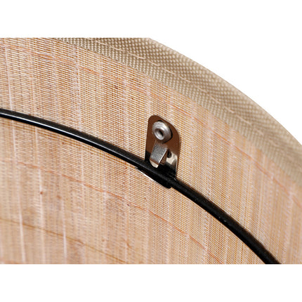 Cesto Para Ropa Sucia En Bambu Cilindrico Con Tapa Beige