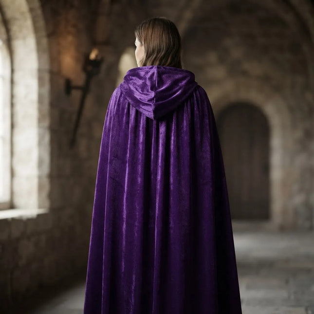 Capa De Terciopelo Violeta Para Halloween 80cm Cpt01063 Violeta