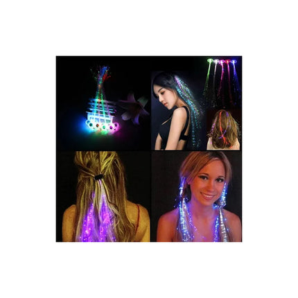Extensiones Led Luminosas X 10 Extensiones Cotillón