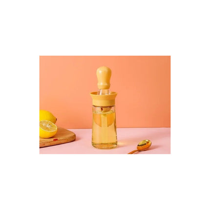 Botella Para Aceite Con Gotero Y Cepillo En Silicona 150 Ml N/a