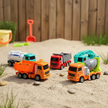 Set De Camiones De Construcción 6pcs Varios