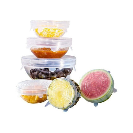 Tapas De Silicona Son Adaptables Y Reutilizables Set De 6