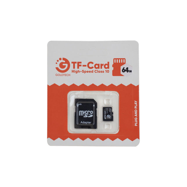 Memoria Micro Sd Goldtech 64gb Clase 10 C/adaptador