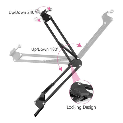 Soporte Para Celular Tablet Con Brazo Articulado Y Base