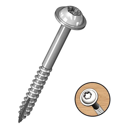 Tornillos 1 1/2 Pulgada Torx 38 Mm X 100 Unidades Milescraft
