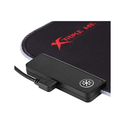 Mouse Pad Gamer Con Luces Led Rgb  Xtrike Me Negro