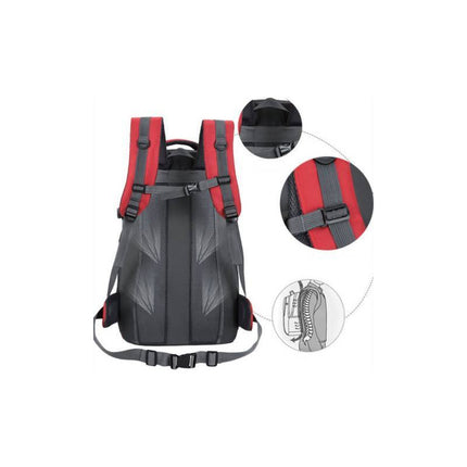Mochila Camping O Trekking 85l 50x30x16cm. Rojo