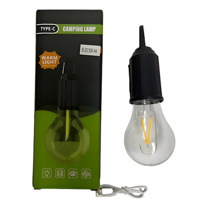 Lampara Recargable Retro Vintage Carga Usb Agua Negro