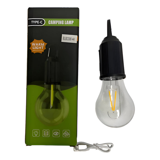 Lampara Recargable Retro Vintage Carga Usb Agua Negro