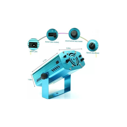 Laser 5 En 1, Proyector Led Auto Rítmico, Para Discotecas