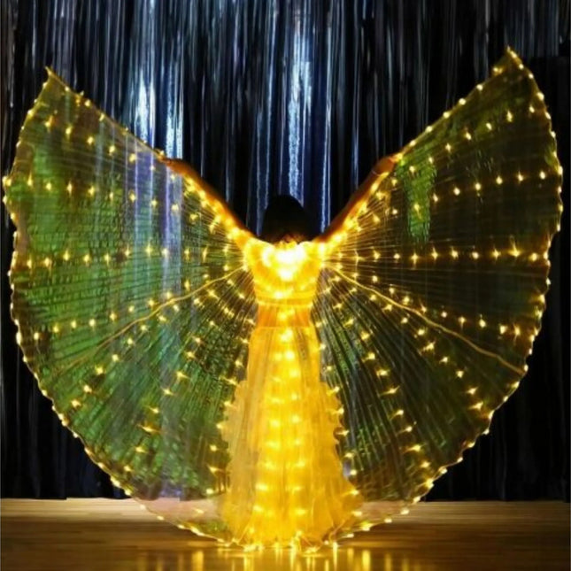 Alas Led Luminosas 145 Cm Para Fiestas Y Disfraces Calida