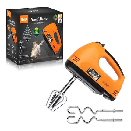 Batidora De Mano 260w | 7 Velocidades Raf Naranja