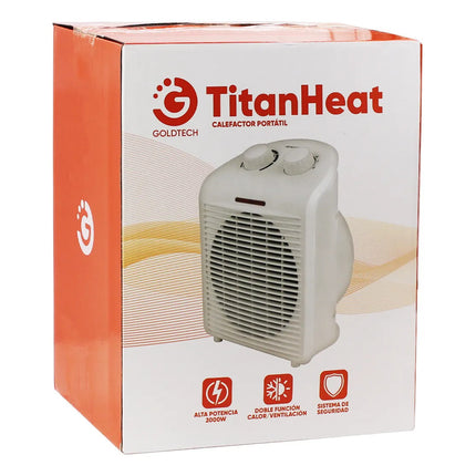Calefactor Goldtech Titanheat 2000w 220v Blanco Blanco