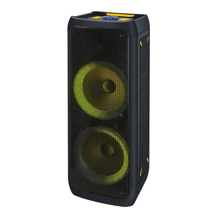 Parlante Caja Activa 2 X 10  Con Bluetooth Led Negro