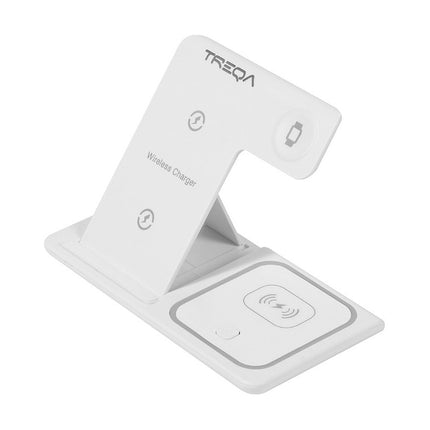 Cargador Treqa  Inalambrico 3 En 1 Tr-w14 C