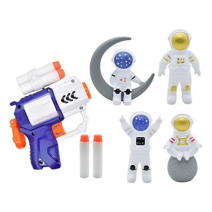 Pistola Con Lanzadores Y Astronautas 30x24x4cm. X