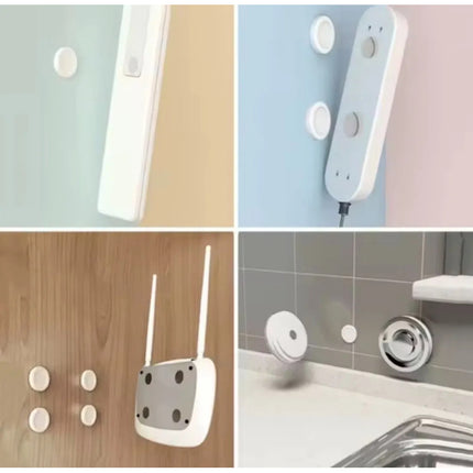 Soporte Imán Magnético Adhesivo Para Control Remoto Set X4 Blanco