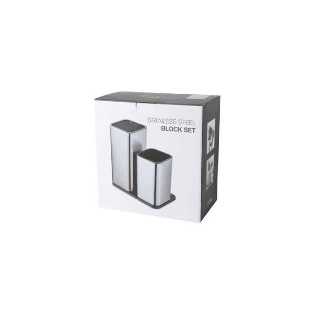 Soporte Para Utensilios De Cocina 2 Divisiones Gris