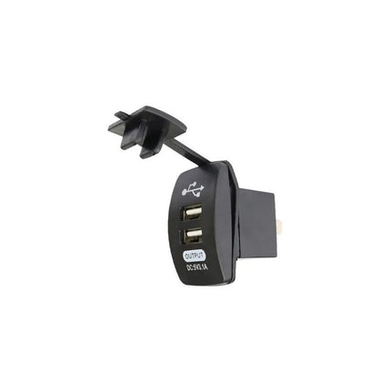 Cargador Universal Duales Usb 3.1 Ma 12/24 V En Opp Con Cubi Negro .