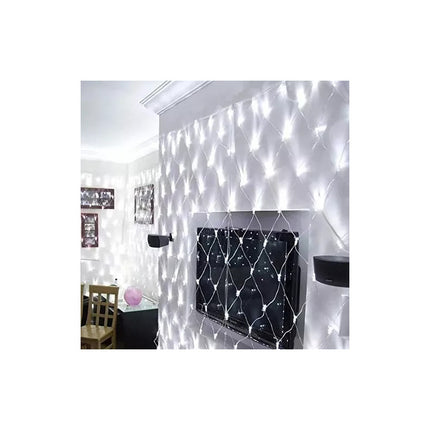 Guirnalda Red Cortina Led 1.5x1.5m Luces Blancas  Blanco Blanca