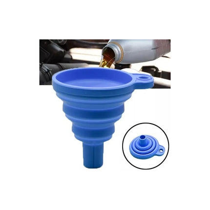 Embudo De Silicona Plegable Liquidos Botellas Motores