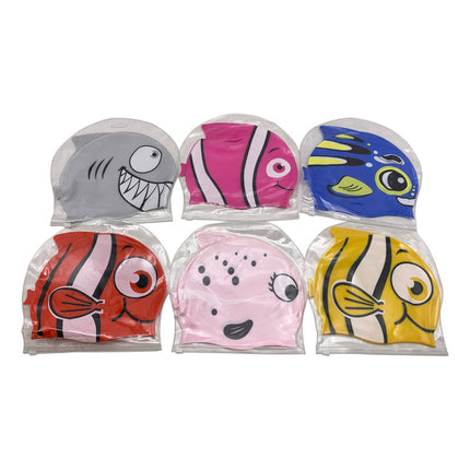 Gorra De Silicona De Baño Piscina Deporte Modelos Infantiles Varios Liso Único