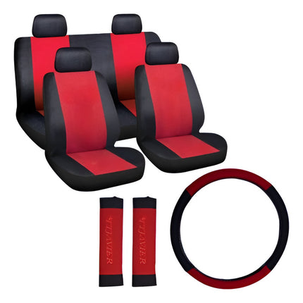 Set Fundas Cubre Auto 12 Piezas Rojo
