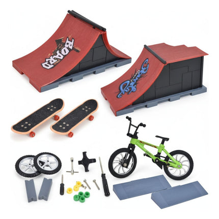 Set De Mini Skate Y Bicicleta Con Rampas Ty363092