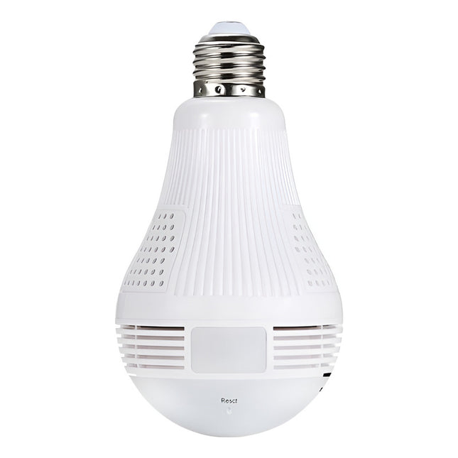 Camara Lampara Led 360 Hd Luz Audio Graba Seguridad Blanco