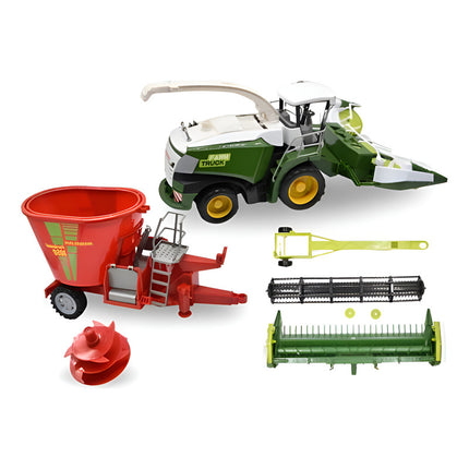 Tractor De Juguete Con Cosechadora 60x18x10cm X