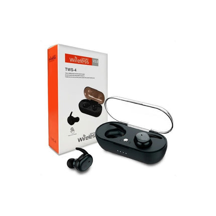 Auriculares Bluetooth Tws Tactil Sport Llamadas Touch Tws-4 Negro