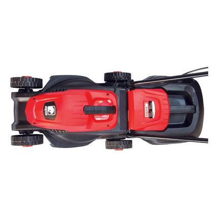 Cortadora De Césped Eléctrica Con Bolsa Recolectora De 1200w Rojo