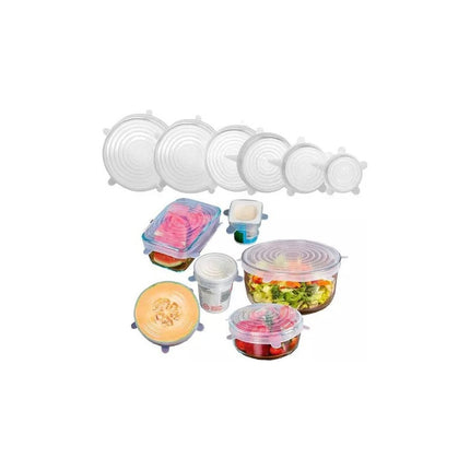 Tapas De Silicona Son Adaptables Y Reutilizables Set De 6