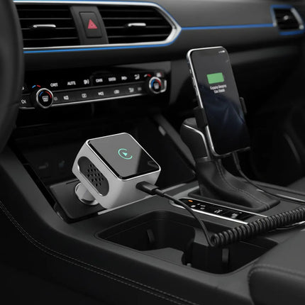Adaptador Inalambrico Usb Carplay Y Android Auto Gris