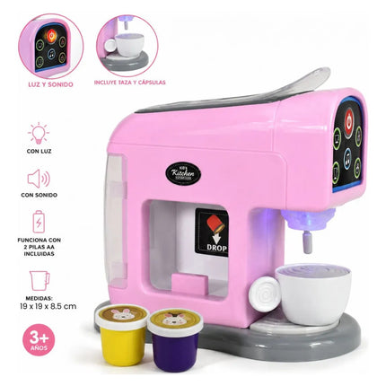 Cafetera Rosa De Juguete Con Capsulas Ty372720 Rosa