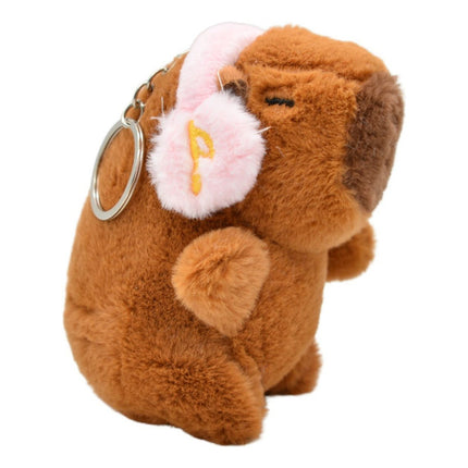 Llavero Capibara  De Peluche 12cm. Marrón