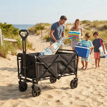 Carro Plegable Multiuso 73x46x88 Cm Ch-7449 Negro
