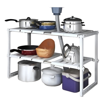 Estante Organizador Bajo Fregadero Sobre Mesada 2 Niveles