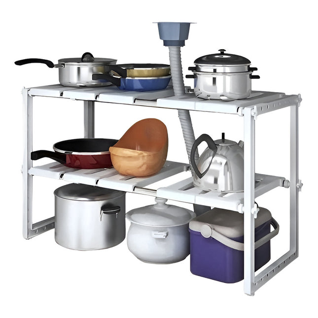 Estante Organizador Bajo Fregadero Sobre Mesada 2 Niveles