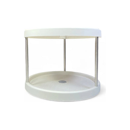 Organizador Multiuso Tipo Bandeja Repisa 2 Niveles Blanco Blanco