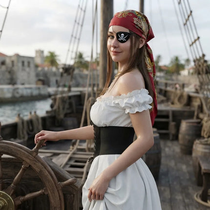 Set De Disfraz Pirata Para Mujer Pirata Unico