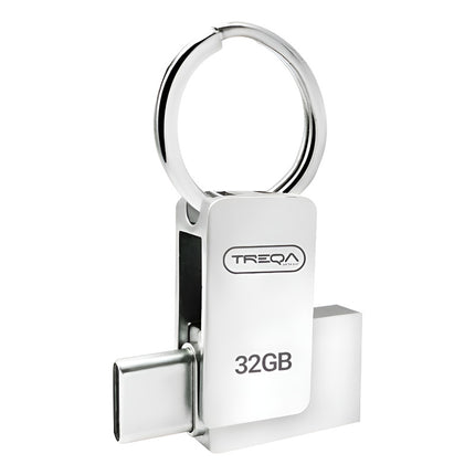 Pendrive Treqa Tipo C 3.0   32 Gb  Plateado