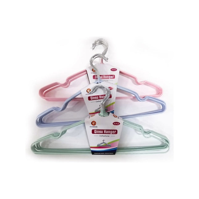 Percha De Metal X10, Con Antideslizante