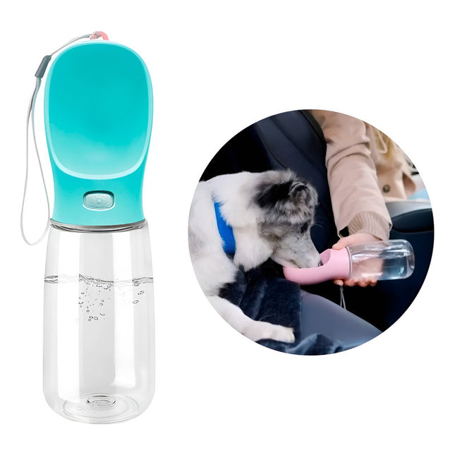 Botella De Agua Para Mascotas Botón Dispensador  550 Ml V